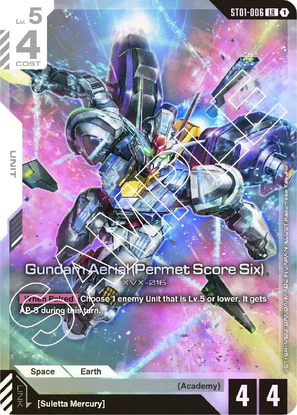 ST01-006, LR, Gundam Aerial (Permet Score Six)