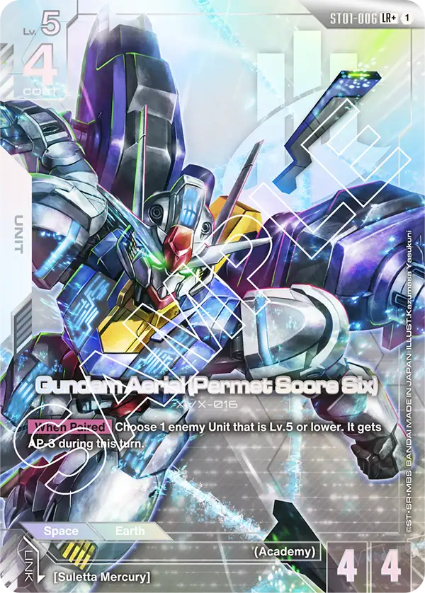 ST01-006, LR, Gundam Aerial (Permet Score Six) (Alternate Art)