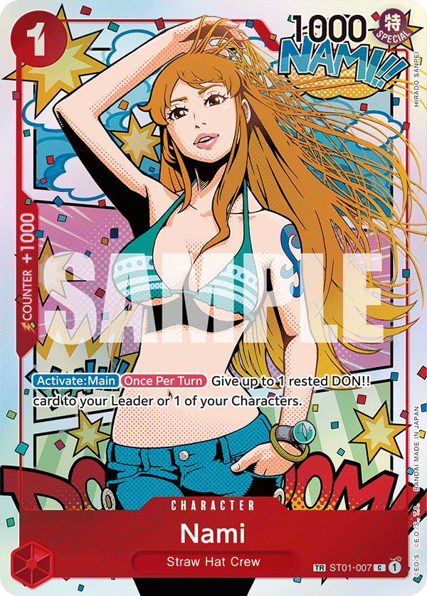 ST01-007, C, Nami (Treasure Rare)