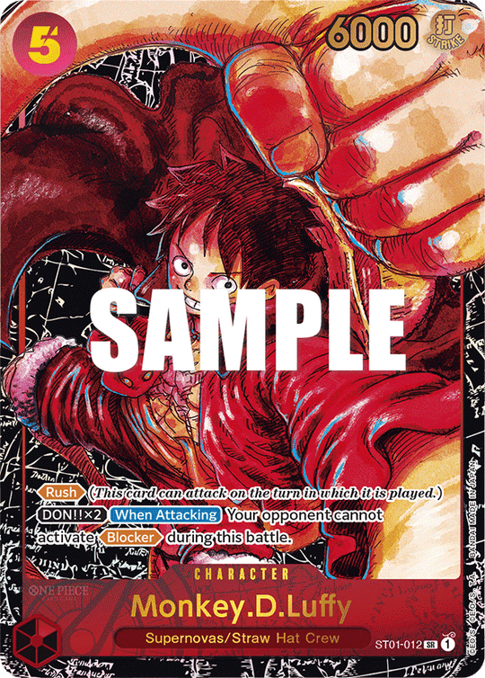 ST01-012, SR, Monkey.D.Luffy (OP05 Special Rare)