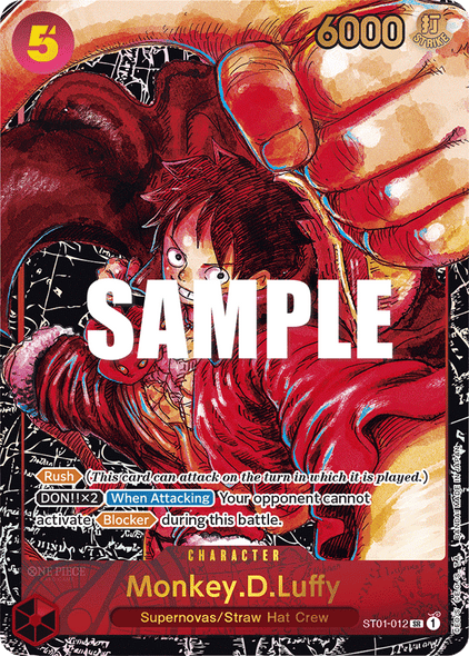 ST01-012, SR, Monkey.D.Luffy (OP05 Special Rare)