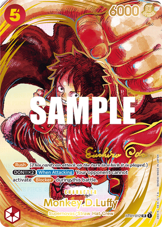 ST01-012, SR, Monkey.D.Luffy (OP05 Signature Rare)