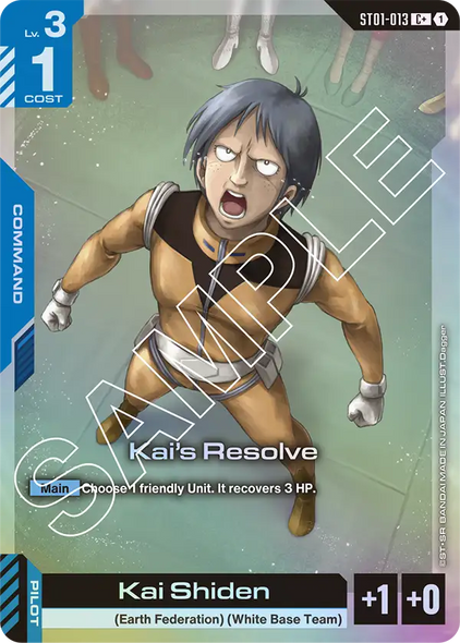 ST01-013, C, Kai's Resolve (Alternate Art)
