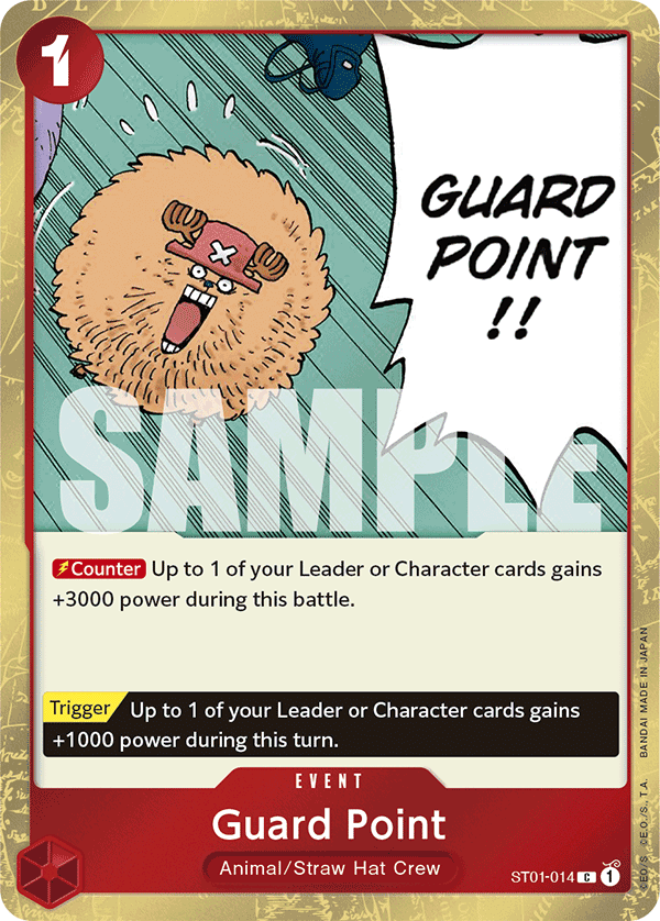 ST01-014, C, Guard Point (Reprint PRB version) (Foil)