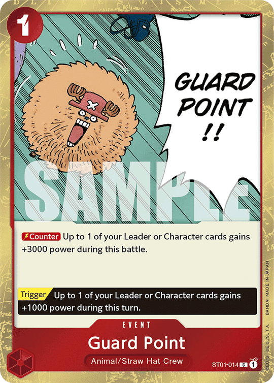 ST01-014, C, Guard Point (Reprint PRB version) (Foil)