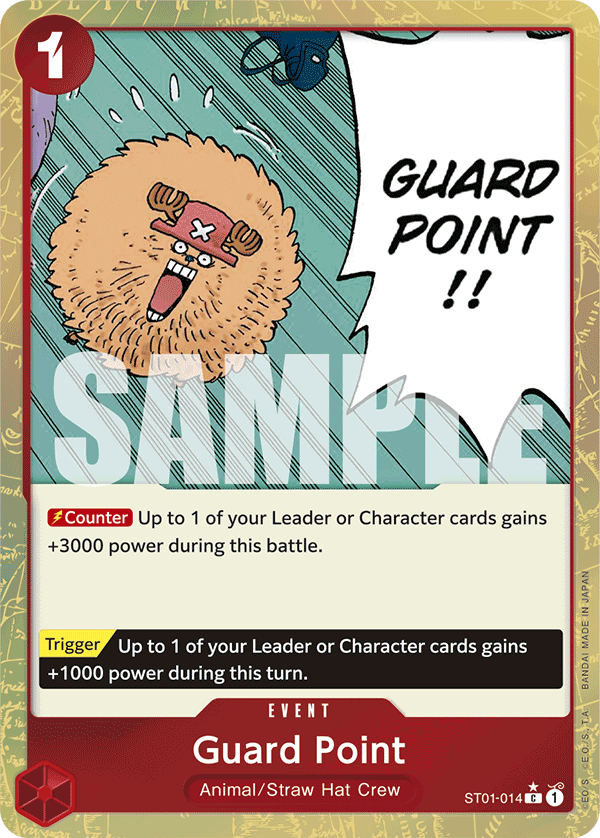 ST01-014, C, Guard Point (Reprint PRB version) (Alternate Art)