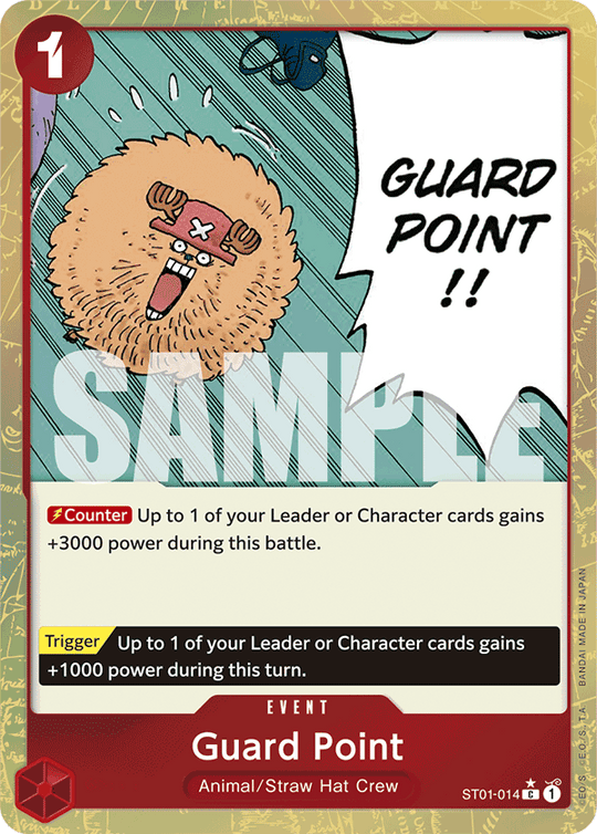 ST01-014, C, Guard Point (Reprint PRB version) (Alternate Art)