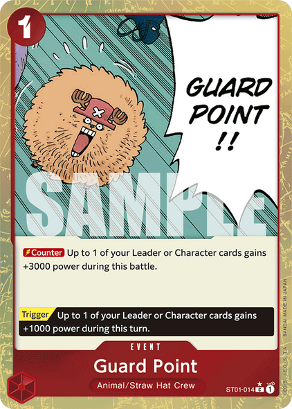 ST01-014, C, Guard Point (Reprint PRB version) (Alternate Art)