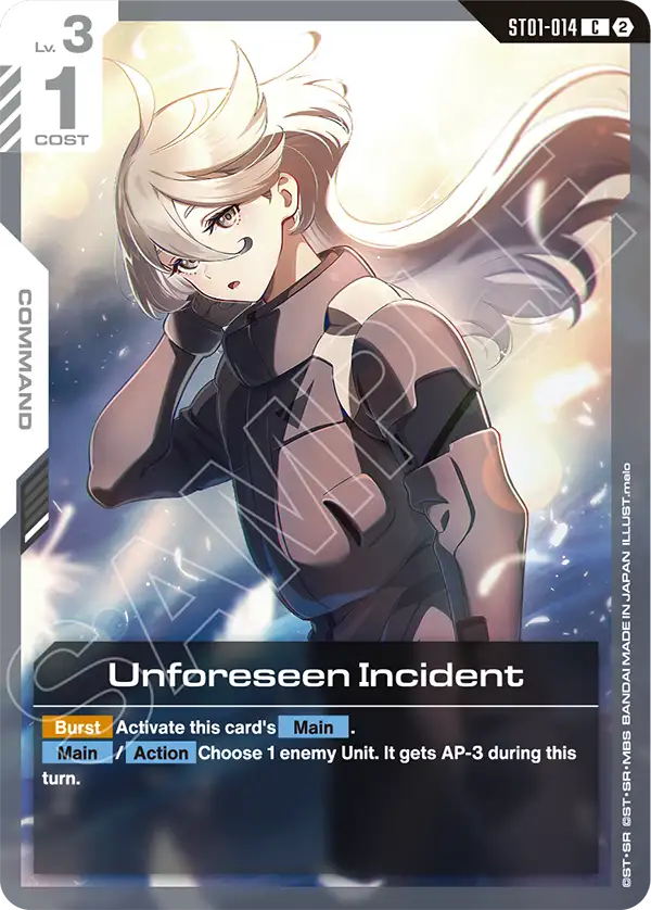 ST01-014, C, Unforeseen Incident (SC01 Reprint)