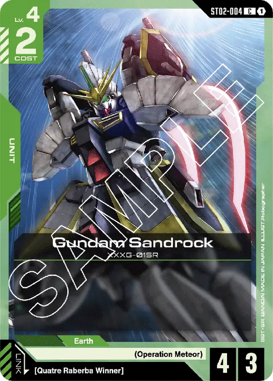 ST02-004, C, Gundam Sandrock
