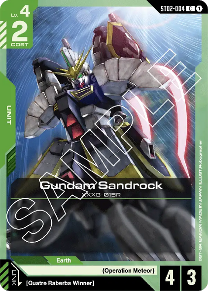 ST02-004, C, Gundam Sandrock