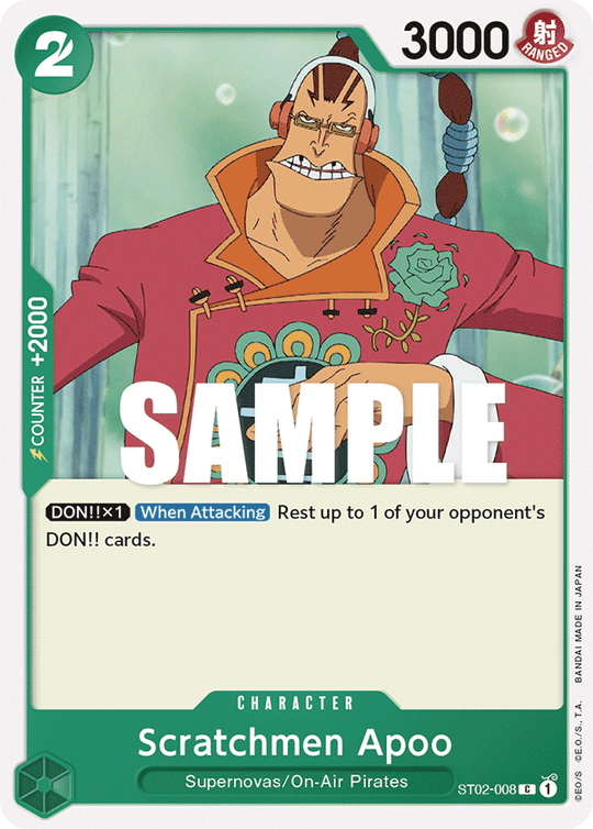 ST02-008, C, Scratchmen Apoo (Reprint)