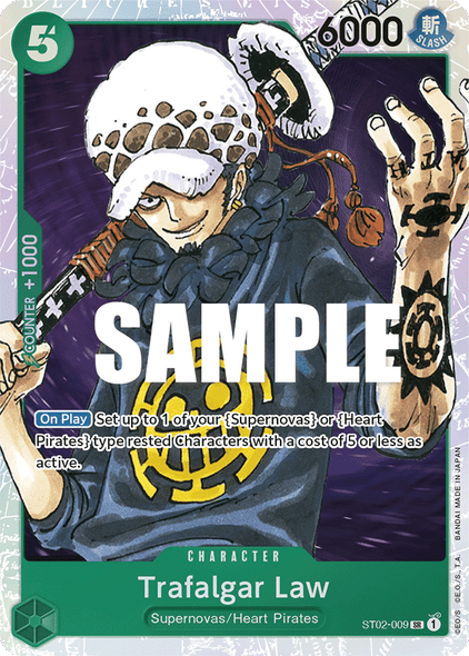ST02-009, SR, Trafalgar Law (Reprint)