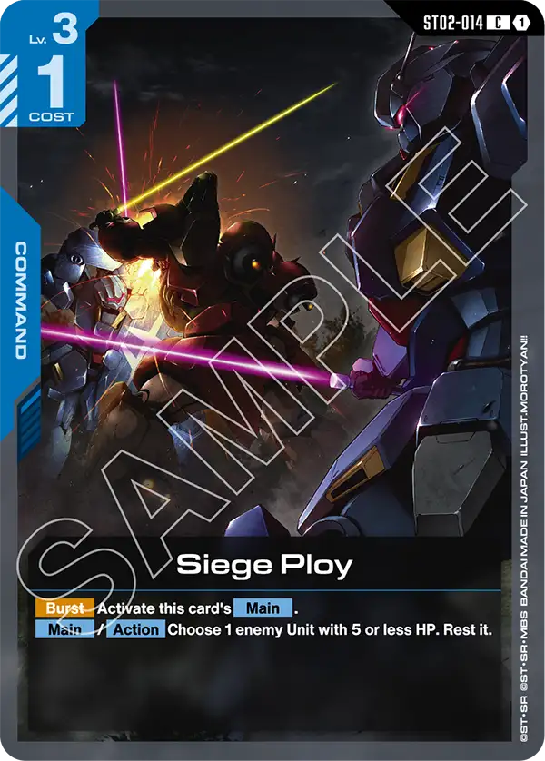 ST02-014, C, Siege Ploy (ST08 Reprint)