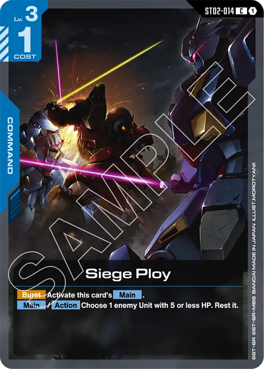 ST02-014, C, Siege Ploy (ST08 Reprint)