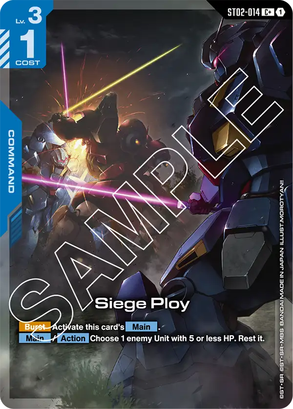 ST02-014, C, Siege Ploy (ST08 Alternate Art)