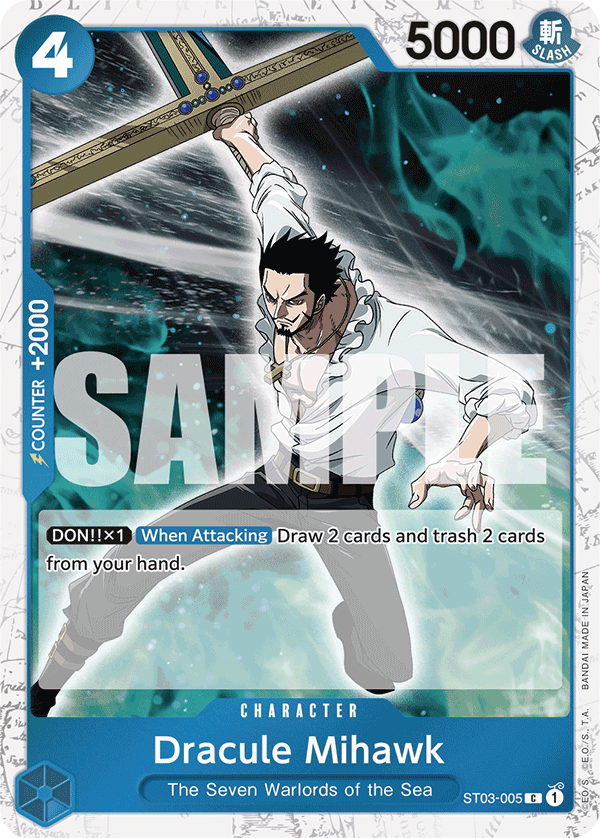 ST03-005, C, Dracule Mihawk (Reprint) (Foil)