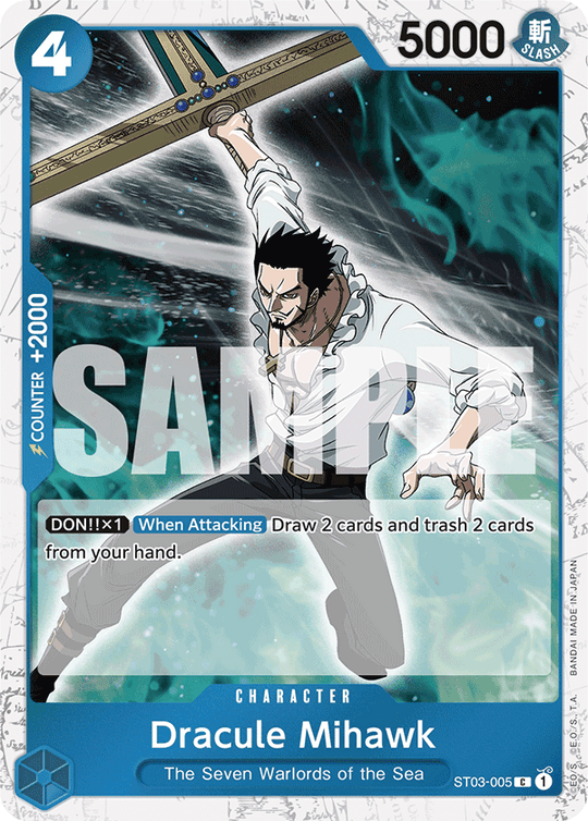 ST03-005, C, Dracule Mihawk (Reprint) (Foil)
