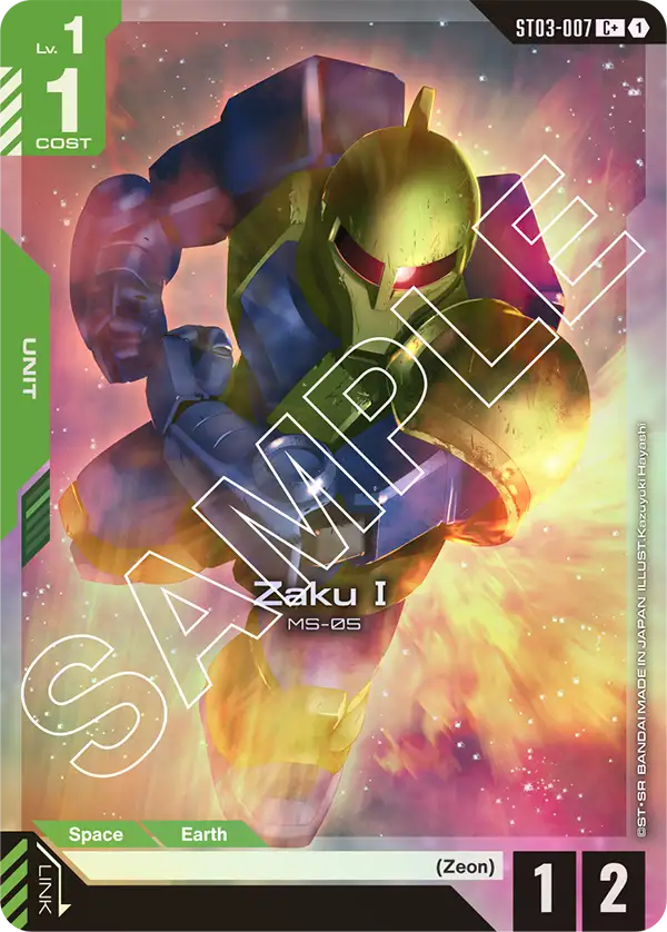 ST03-007, C, Zaku Ⅰ (Alternate Art)