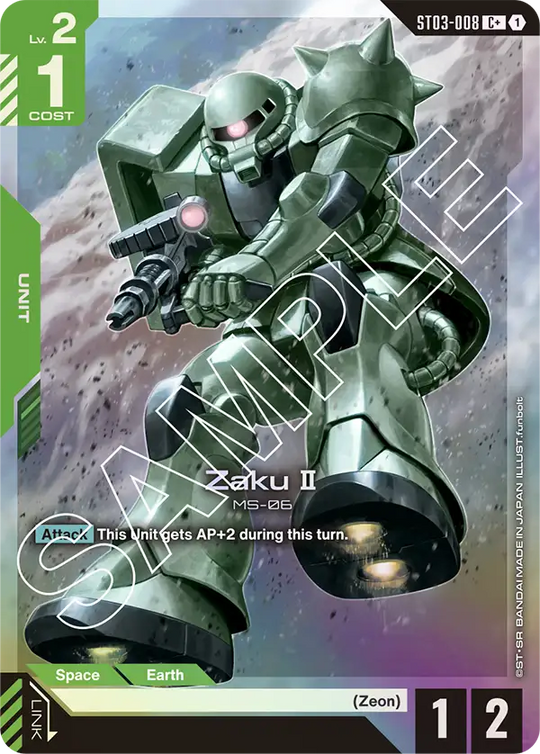 ST03-008, C, Zaku Ⅱ (Alternate Art)