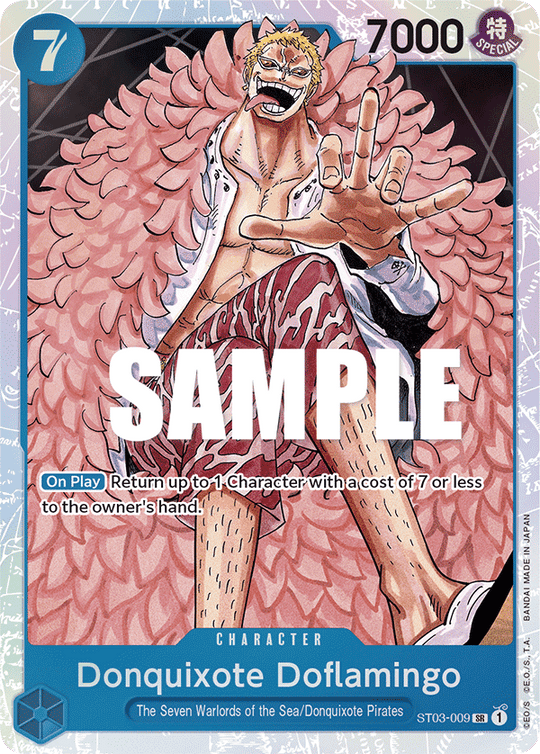 ST03-009, SR, Donquixote Doflamingo (Reprint)