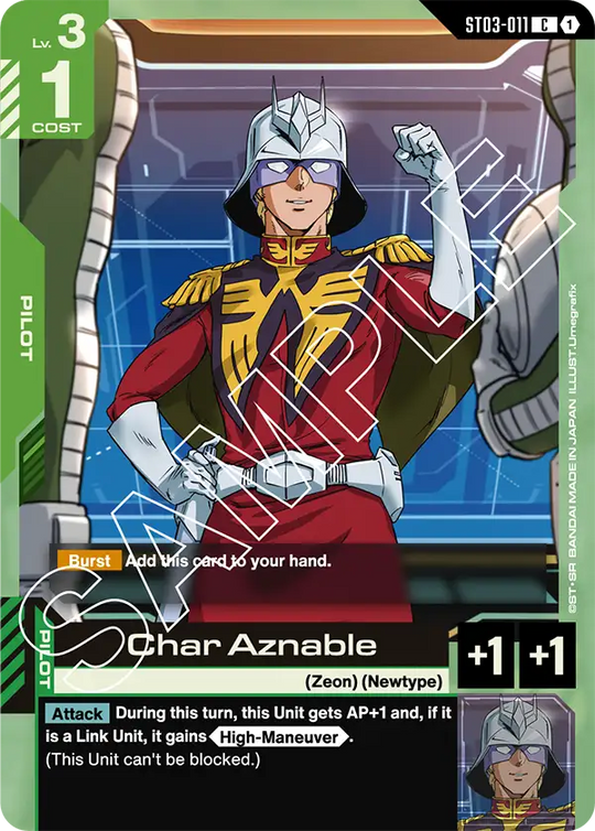 ST03-011, C, Char Aznable