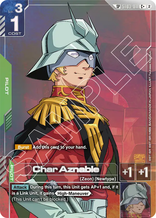 ST03-011, C, Char Aznable (GD05 Special Rare)