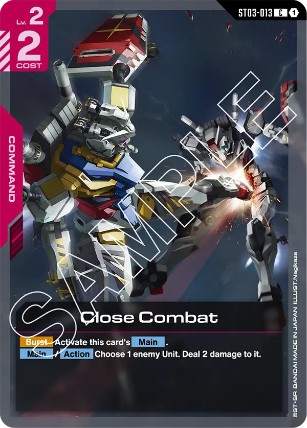 ST03-013, C, Close Combat (ST06 Version)