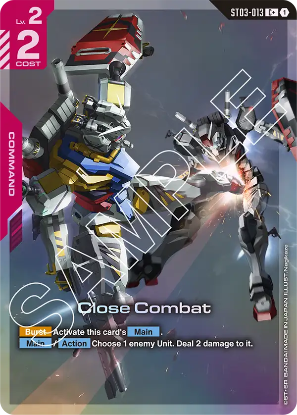 ST03-013, C, Close Combat (ST06 Version Alternate Art)