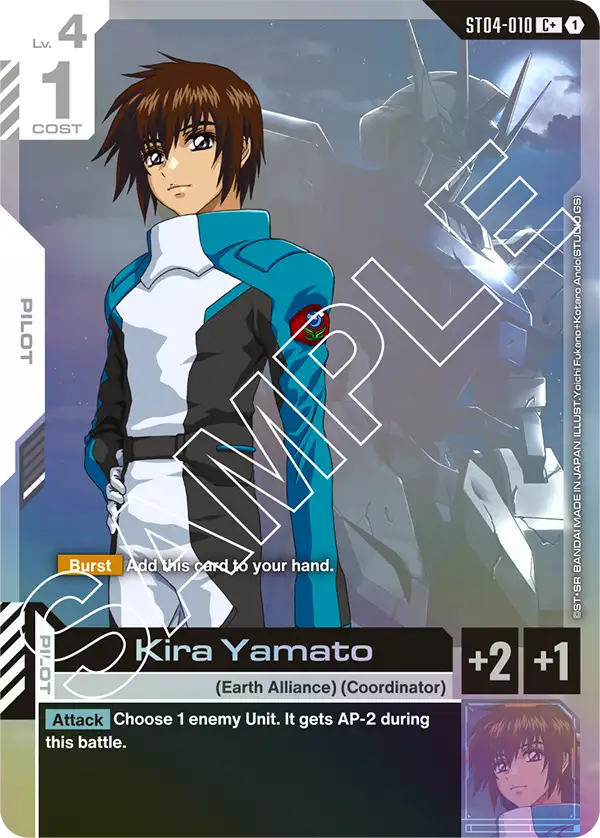 ST04-010, C, Kira Yamato (Alternate Art)