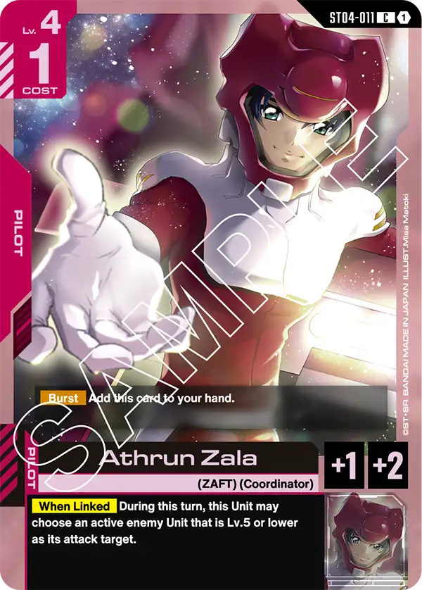 ST04-011, C, Athrun Zala