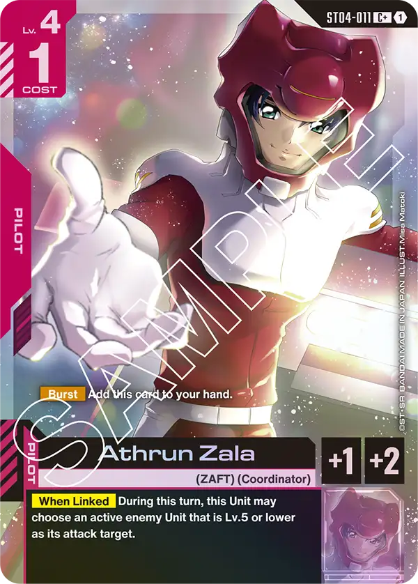 ST04-011, C, Athrun Zala (Alternate Art)