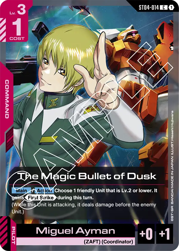 ST04-014, C, The Magic Bullet of Dusk