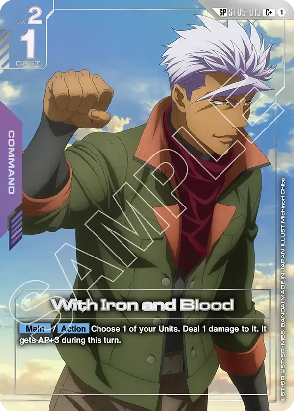 ST05-013, C, With Iron and Blood (GD03 Special Rare)