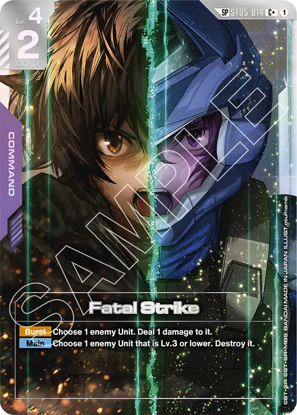 ST05-014, C, Fatal Strike (GD03 Special Rare)