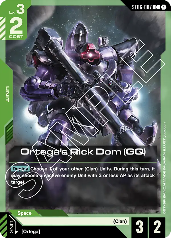 ST06-007, C, Ortega's Rick Dom (GQ)