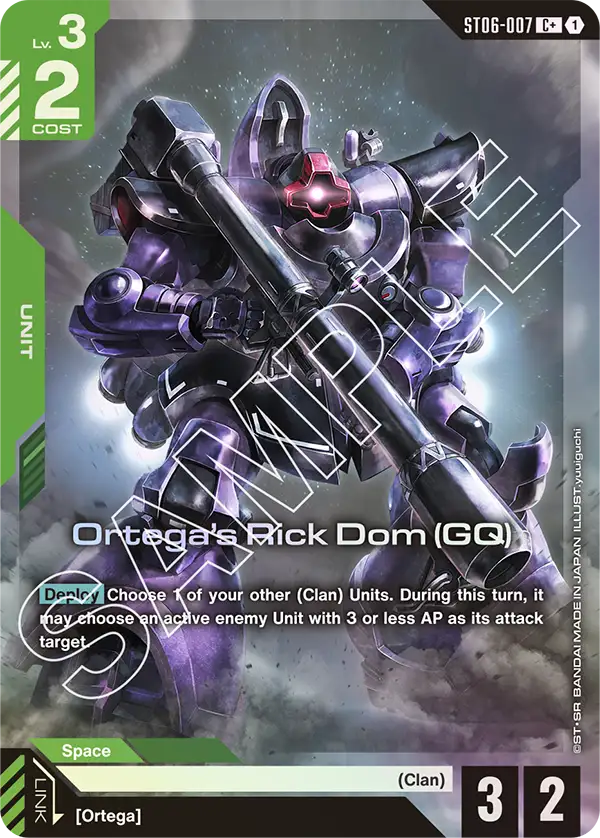 ST06-007, C, Ortega's Rick Dom (GQ) (Alternate Art)
