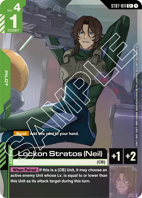 ST07-011, C, Lockon Stratos (Neil) (Alternate Art)