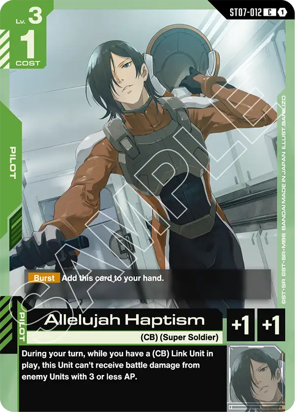 ST07-012, C, Allelujah Haptism