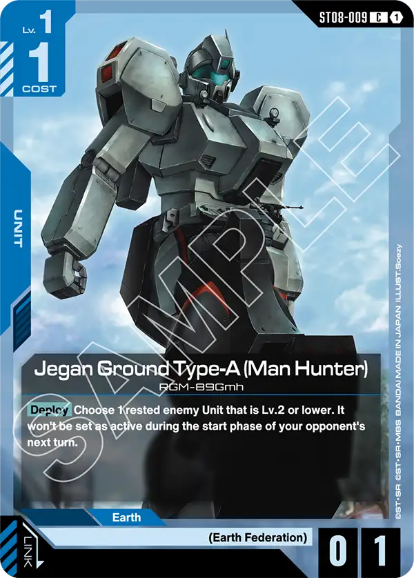 ST08-009, C, Jegan Ground Type-A (Man Hunter)