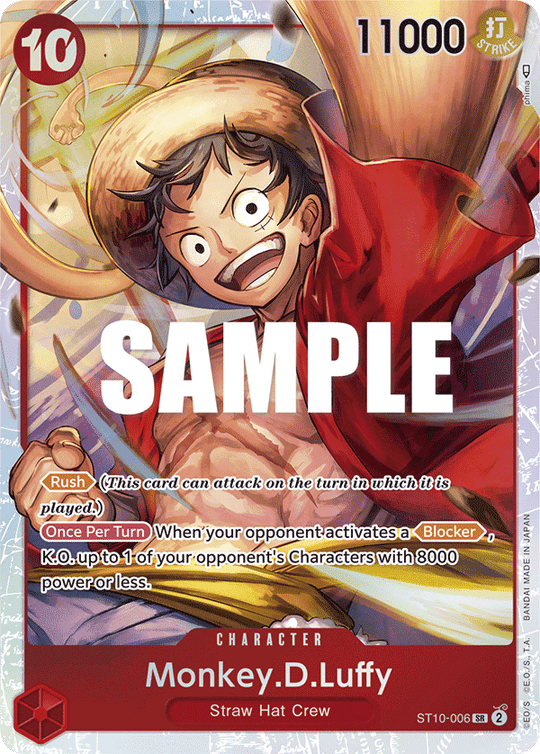 ST10-006, SR, Monkey.D.Luffy