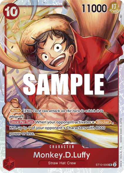 ST10-006, SR, Monkey.D.Luffy