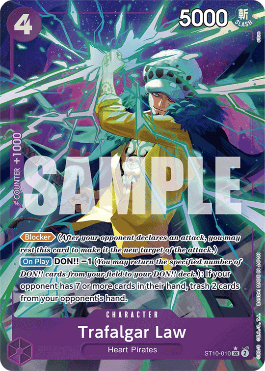 ST10-010, SR, Trafalgar Law (Reprint) (Alternate Art)
