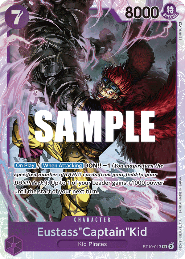 ST10-013, SR, Eustass"Captain"Kid