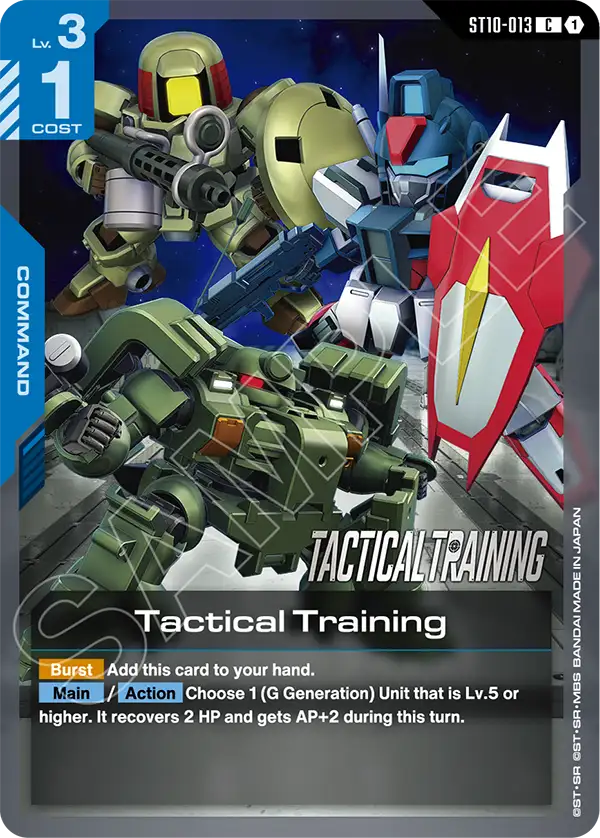 ST10-013, C, Tactical Training