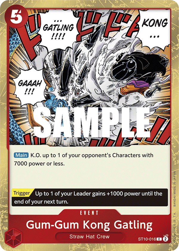 ST10-016, C, Gum-Gum Kong Gatling