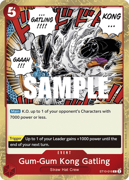 ST10-016, C, Gum-Gum Kong Gatling