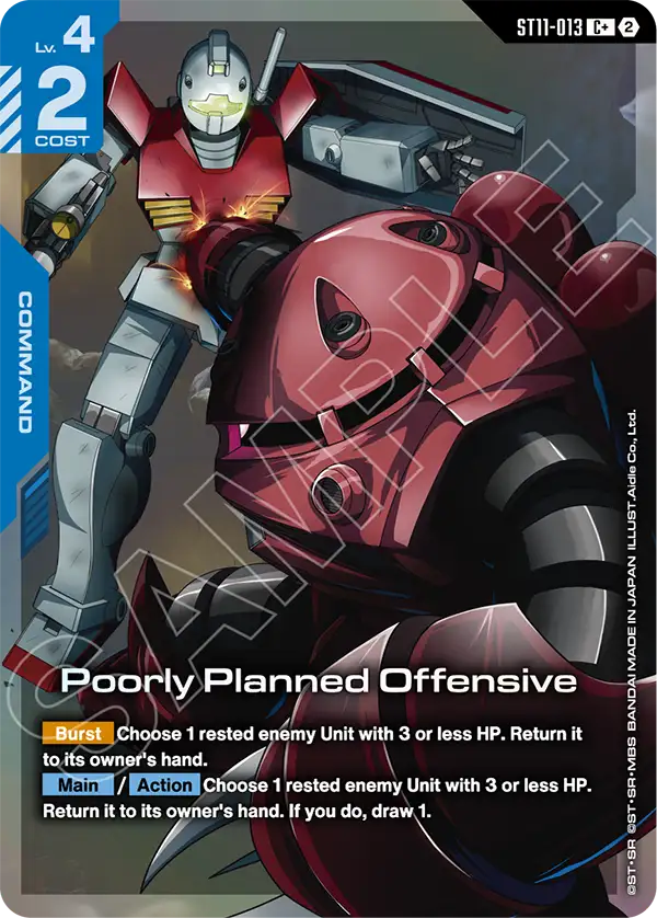 ST11-013, C, Poorly Planned Offensive (Alternate Art)