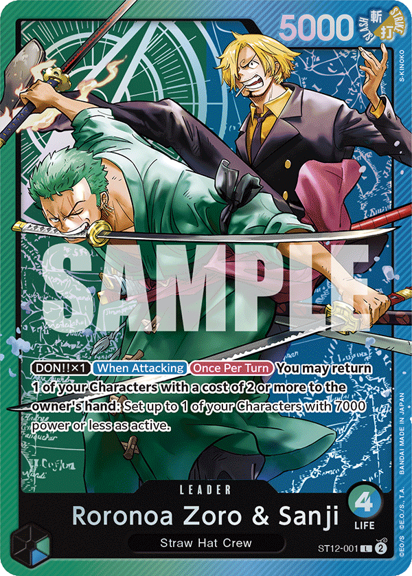 ST12-001, L, Roronoa Zoro & Sanji