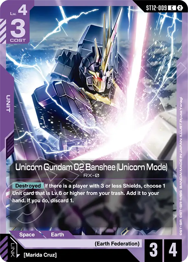 ST12-009, C, Unicorn Gundam 02 Banshee (Unicorn Mode)
